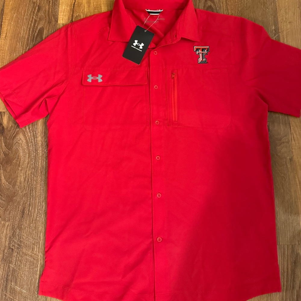 NWT Men’s Under Armor Texas Tech Shirt size S